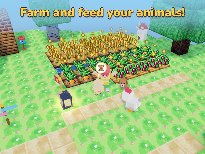 Farm and feed your animals! Fields and animals