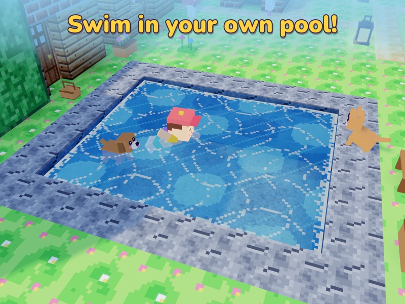Swim in your own pool! A child swimming