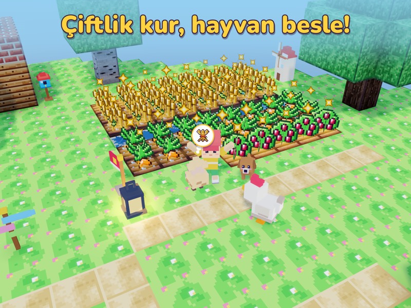 Çiftlik kur, hayvan besle! Tarla ve hayvanlar